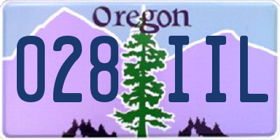 OR license plate 028IIL