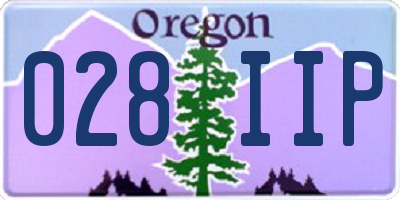 OR license plate 028IIP