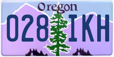 OR license plate 028IKH