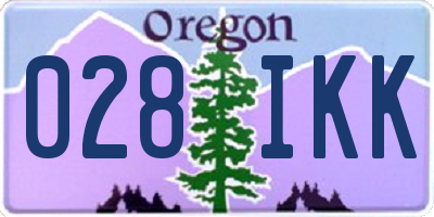 OR license plate 028IKK