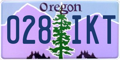 OR license plate 028IKT