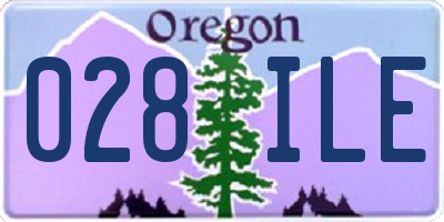 OR license plate 028ILE