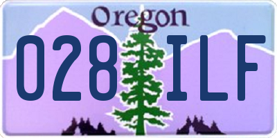 OR license plate 028ILF