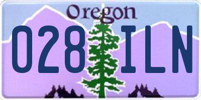 OR license plate 028ILN