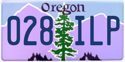 OR license plate 028ILP