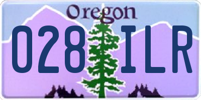 OR license plate 028ILR