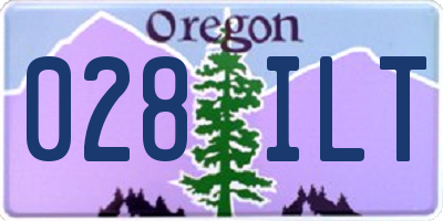 OR license plate 028ILT