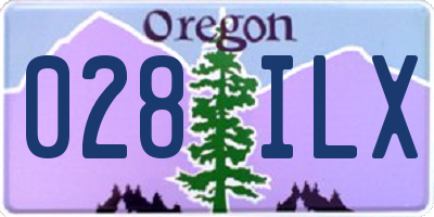 OR license plate 028ILX