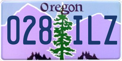 OR license plate 028ILZ