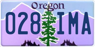 OR license plate 028IMA