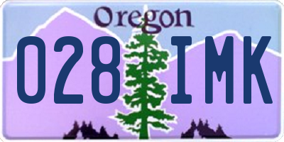 OR license plate 028IMK