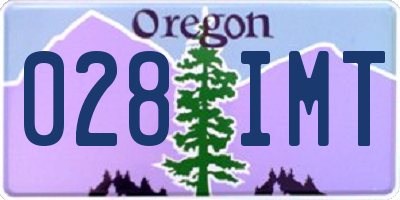OR license plate 028IMT