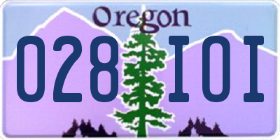 OR license plate 028IOI