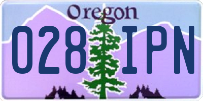 OR license plate 028IPN