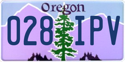 OR license plate 028IPV