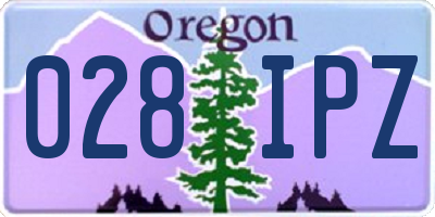 OR license plate 028IPZ