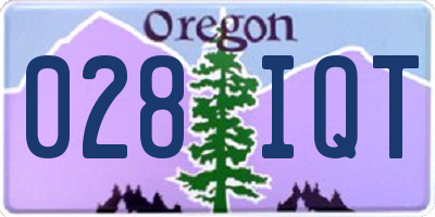 OR license plate 028IQT