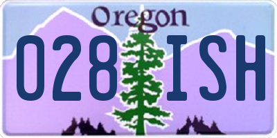 OR license plate 028ISH