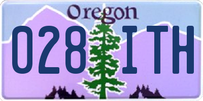 OR license plate 028ITH