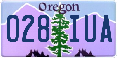 OR license plate 028IUA
