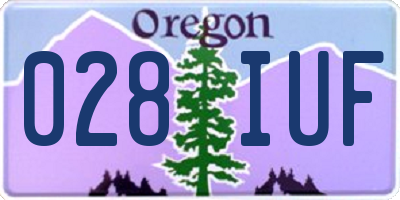 OR license plate 028IUF
