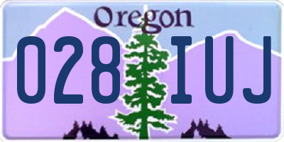 OR license plate 028IUJ