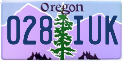 OR license plate 028IUK