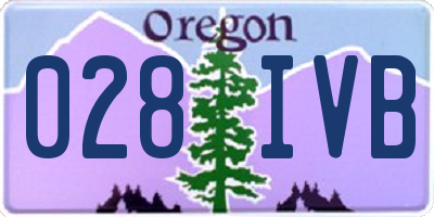 OR license plate 028IVB