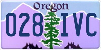 OR license plate 028IVC