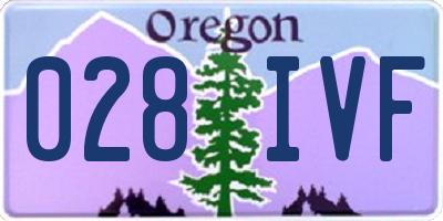 OR license plate 028IVF