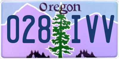 OR license plate 028IVV