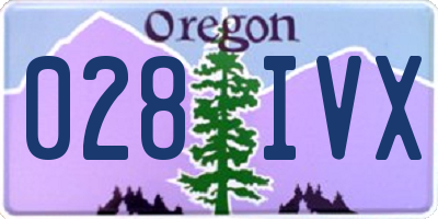 OR license plate 028IVX