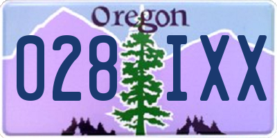 OR license plate 028IXX