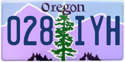 OR license plate 028IYH