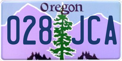 OR license plate 028JCA