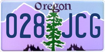 OR license plate 028JCG