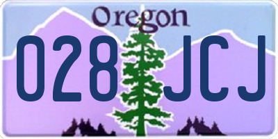 OR license plate 028JCJ