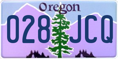 OR license plate 028JCQ