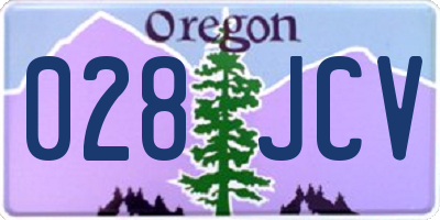 OR license plate 028JCV