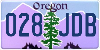 OR license plate 028JDB