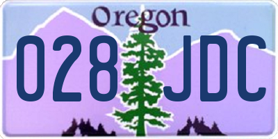 OR license plate 028JDC