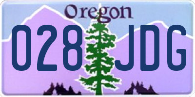 OR license plate 028JDG