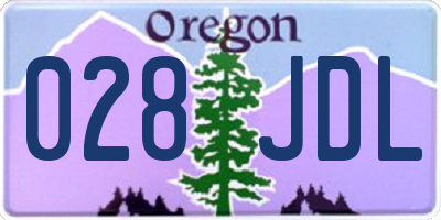 OR license plate 028JDL