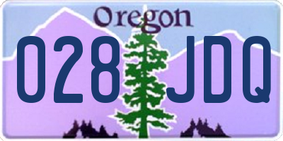 OR license plate 028JDQ