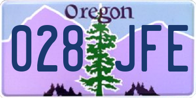 OR license plate 028JFE