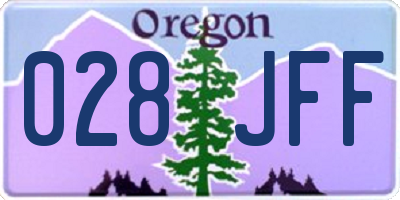 OR license plate 028JFF