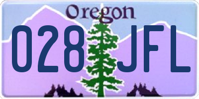 OR license plate 028JFL