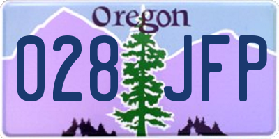 OR license plate 028JFP