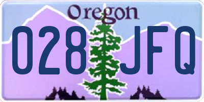 OR license plate 028JFQ