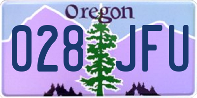 OR license plate 028JFU
